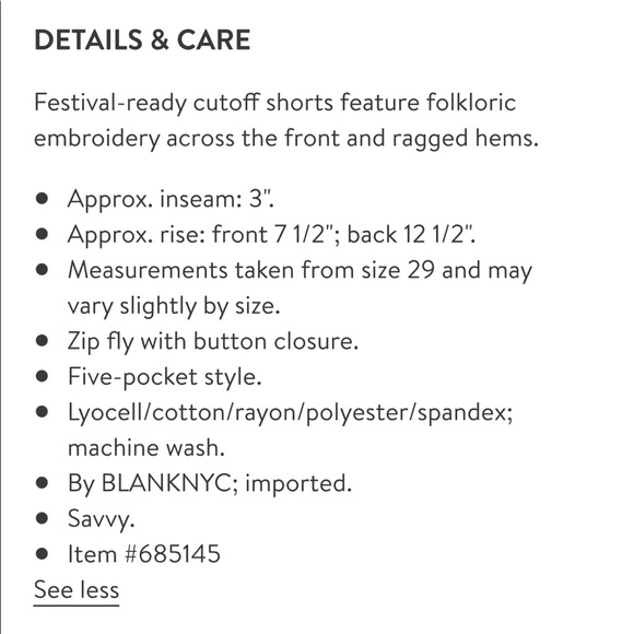 WITH TAGS Blank NYC Denim Little Queenie Shorts - Picture 11 of 12